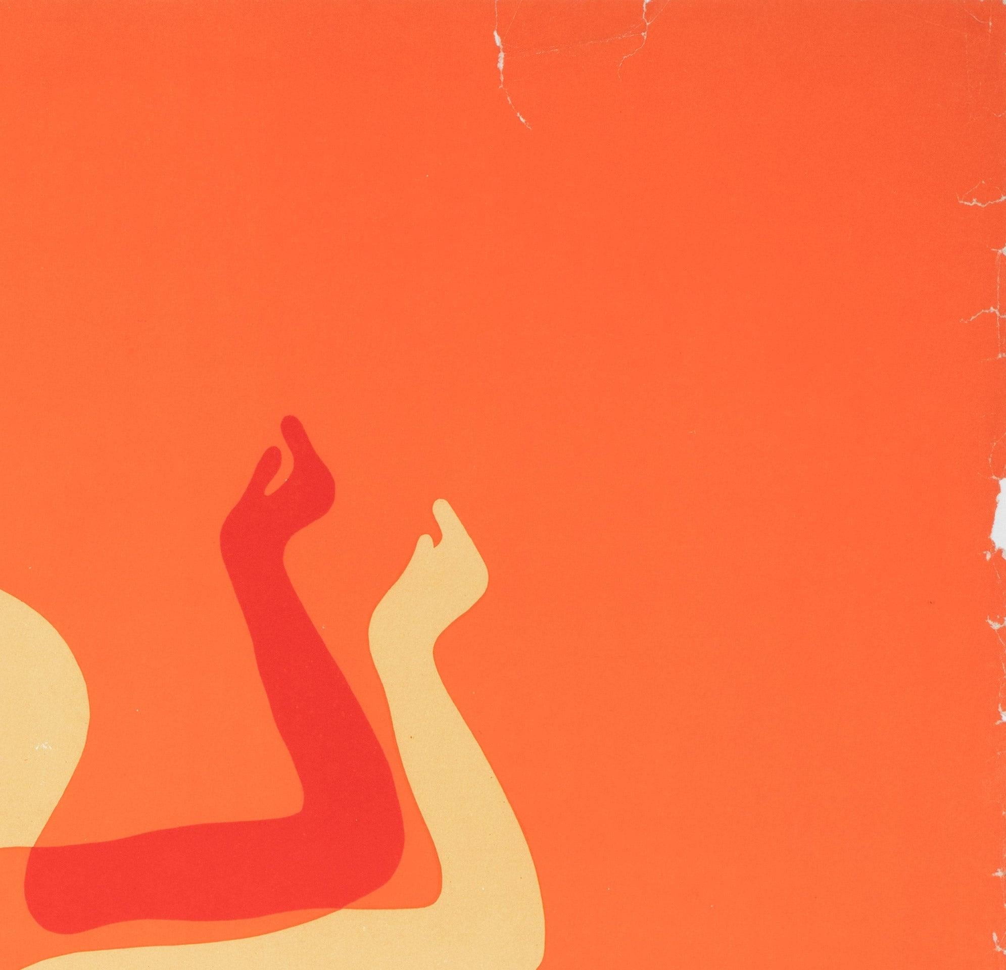 Cyrk Frau in Silhouette auf Ball 1968 Polnisches Zirkusplakat, Holdanowicz (20. Jahrhundert) im Angebot