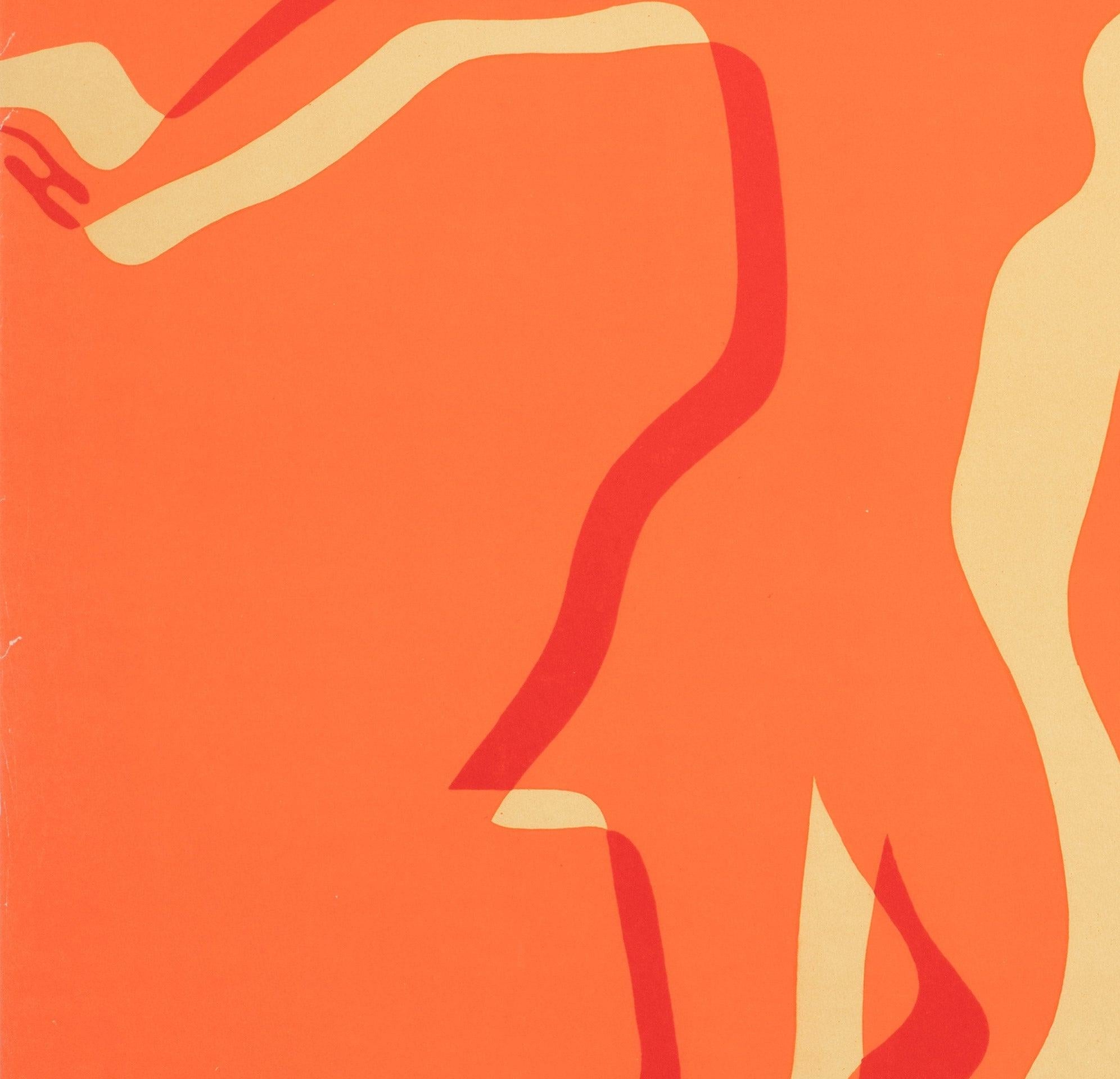 Cyrk Frau in Silhouette auf Ball 1968 Polnisches Zirkusplakat, Holdanowicz (Papier) im Angebot