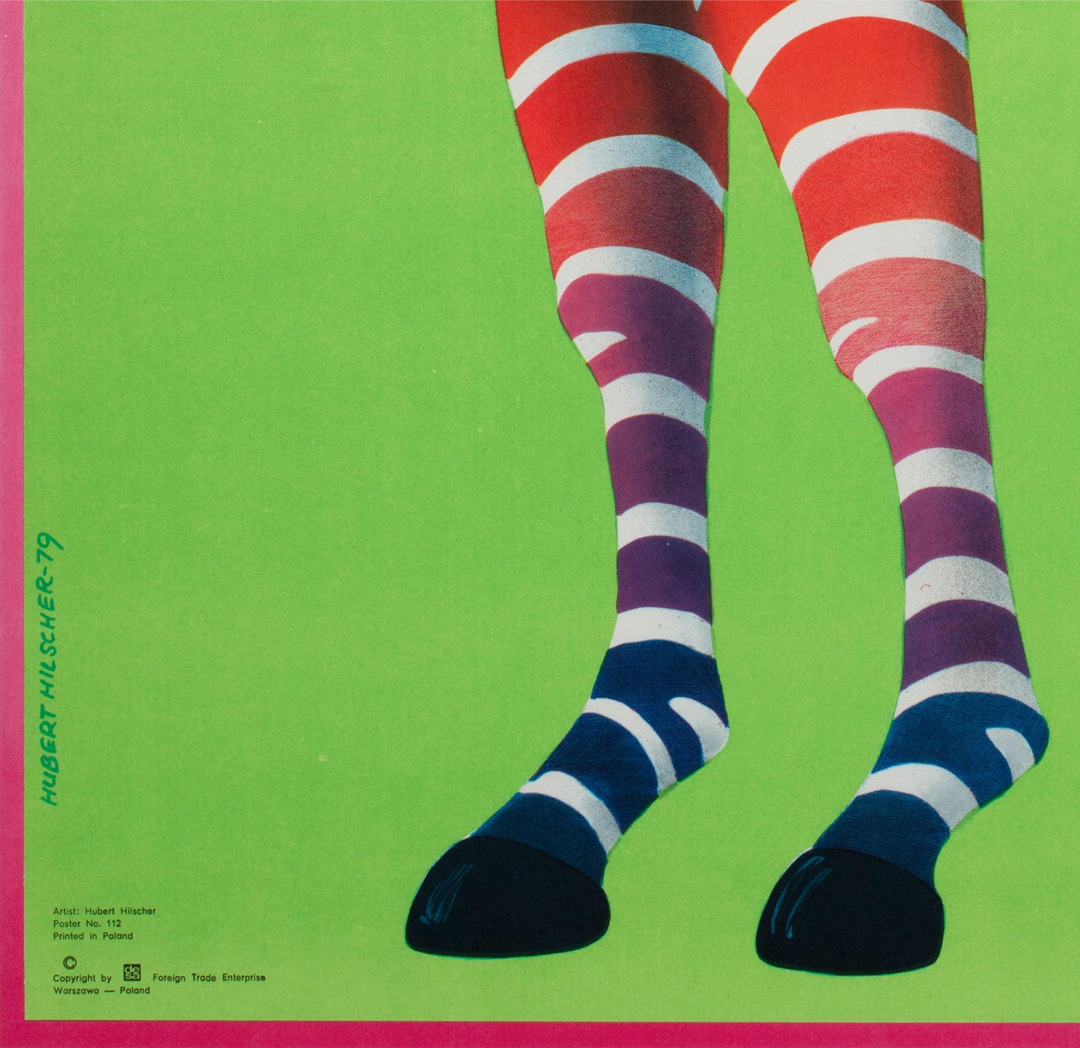 Cyrk Zebra Akrobat 1979 Polnisches Zirkusplakat, Hubert Hilscher im Angebot 2