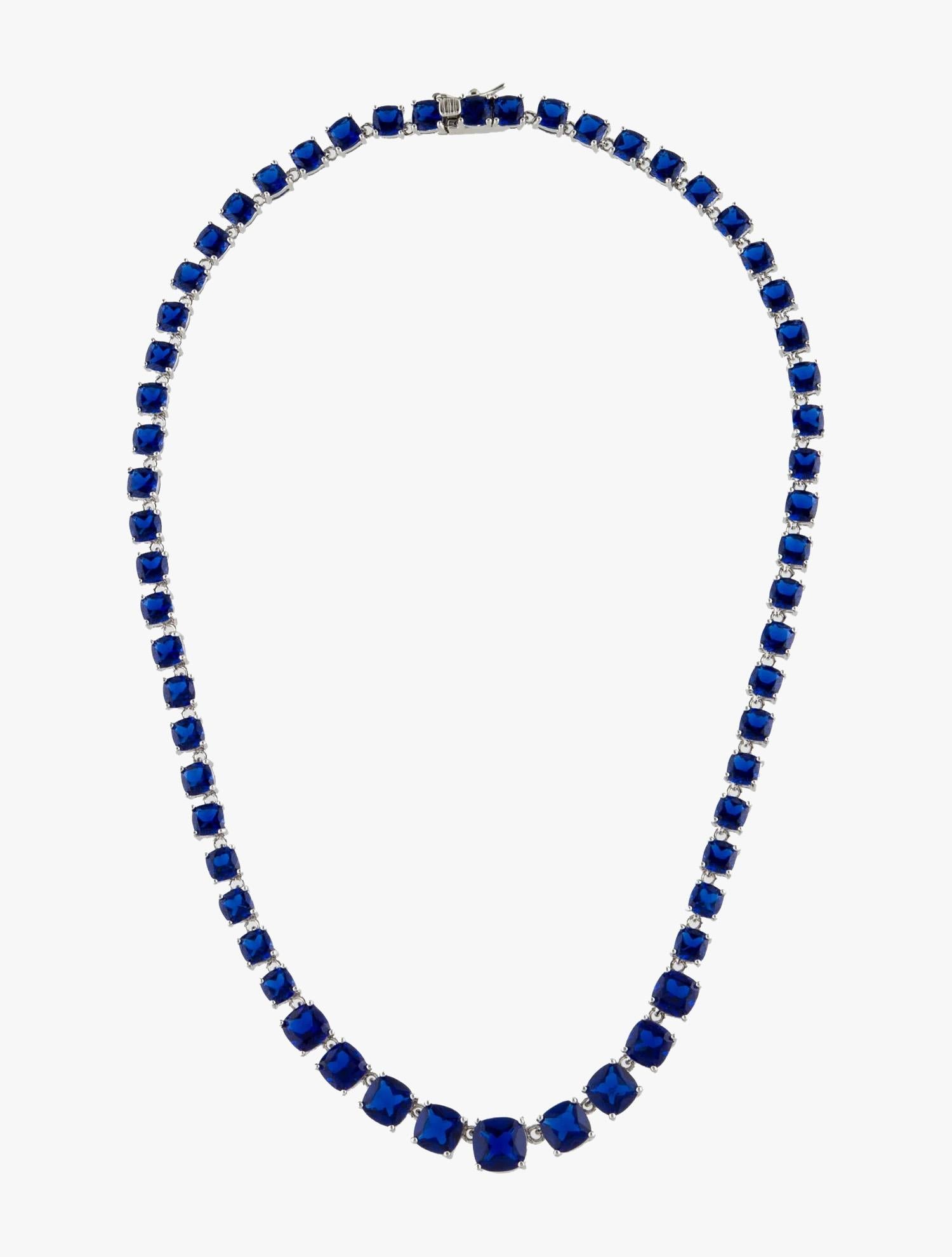 Rétro Collana con collare di zirconi CZ by Kenneth Jay Lane in vendita