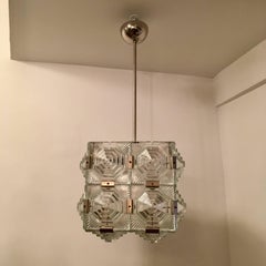 Czech 1960 Crystal Pendant Kamenicky Senov