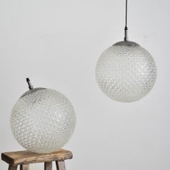 Czech Antique Cut Glass Pendant Light