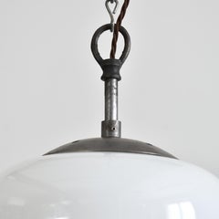 Antique Church Opaline Acorn Pendant Light