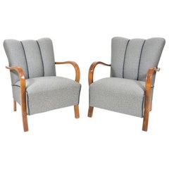 Czech Armchairs, 1950s, Set of Two