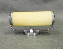 Czech Art Deco Opaline Glass Wall Light, 1930s