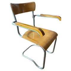 Czech Art Deco tubular steel cantilever chair by Ladislav Zak, 1930s