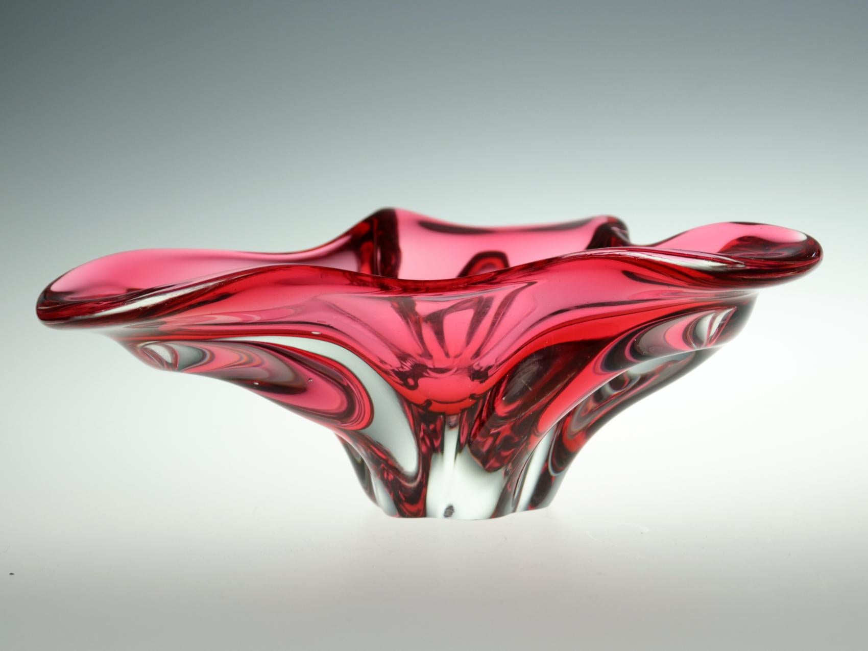 czech glass bowl