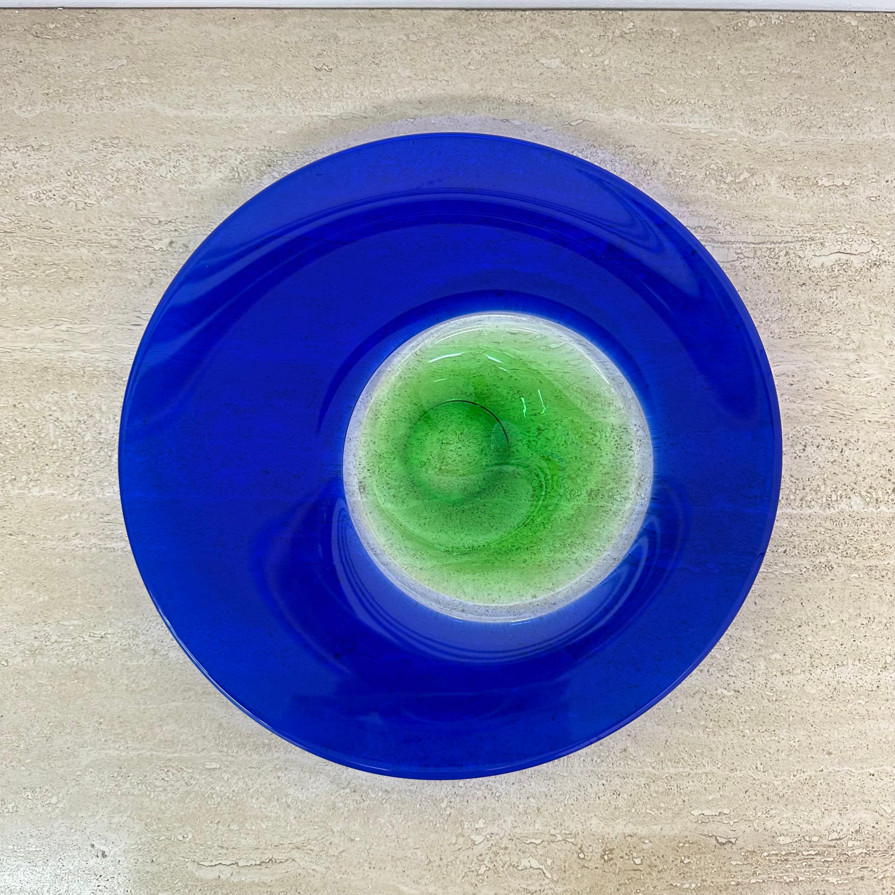 Vetro artistico Ciotola in vetro artistico ceco di ladislav Palecek in vendita