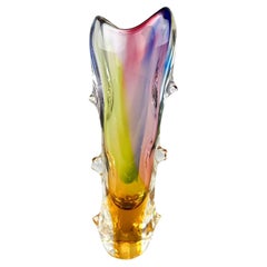 Vase aus tschechischem Kunstglas von Josef Rozinek für Novy Bor Glassworks, 1960er Jahre
