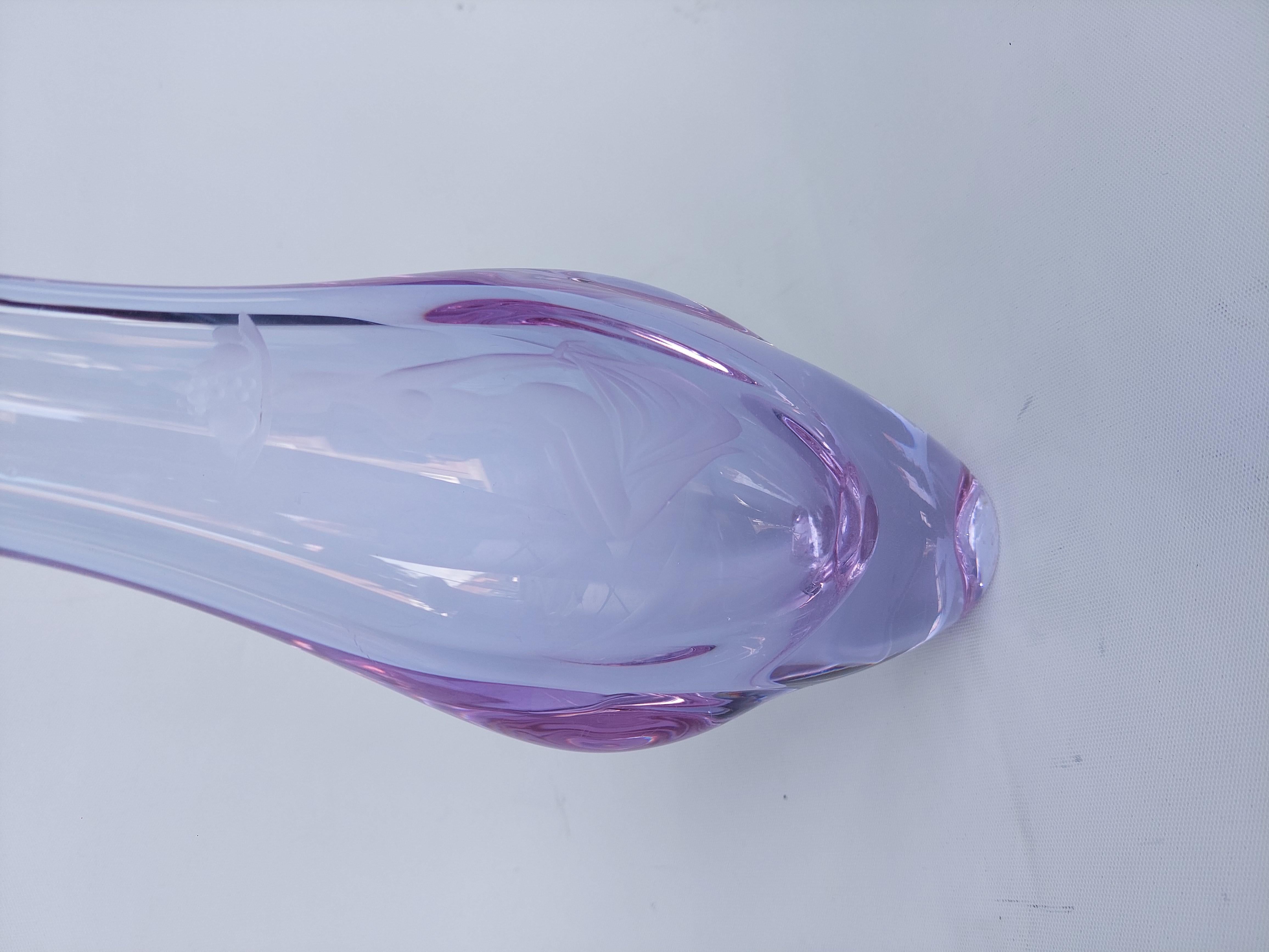 Vetro artistico Vaso in vetro artistico ceco - Miroslav Klinger (1922-99) in vendita