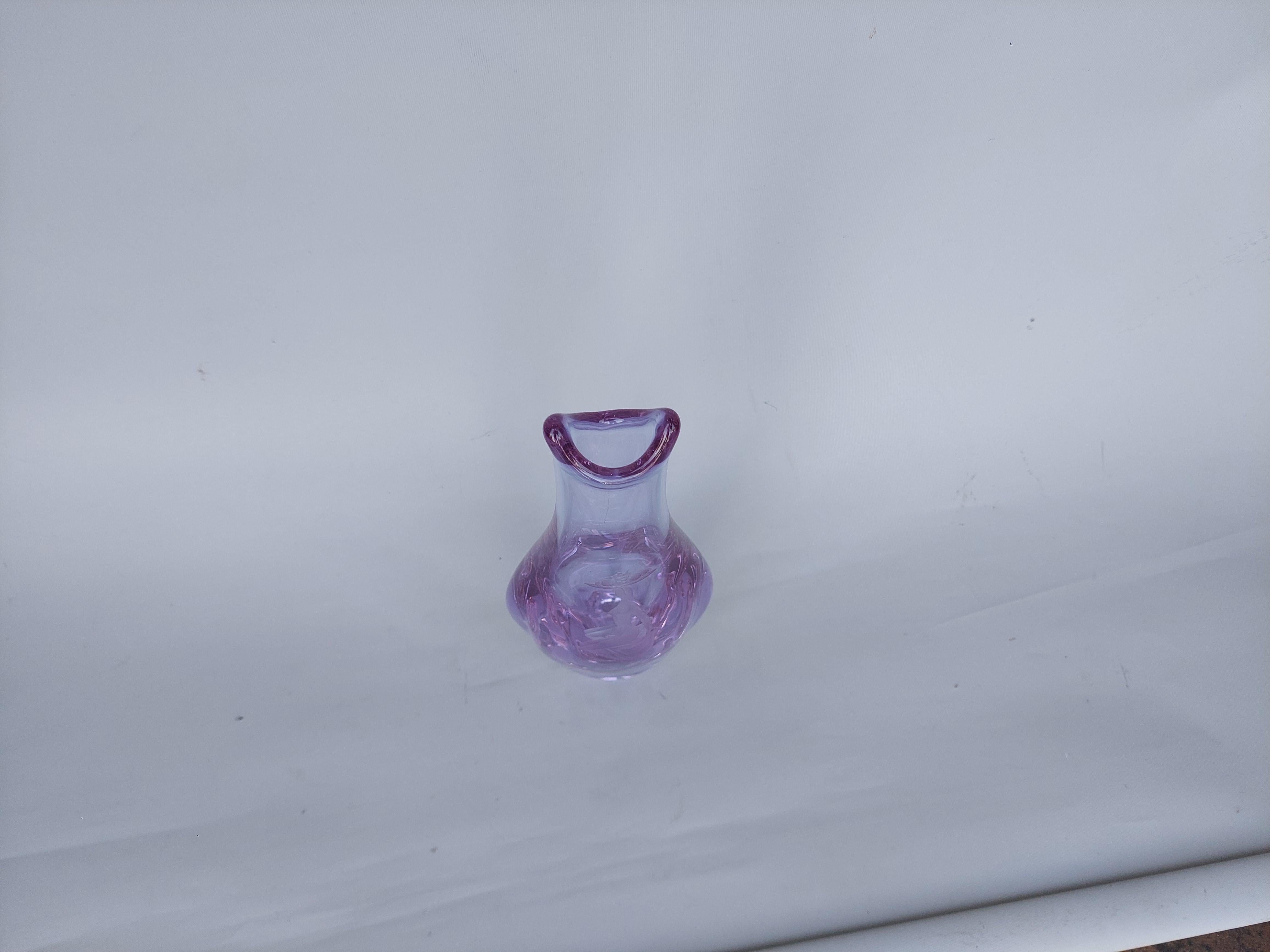 Vaso in vetro artistico ceco - Miroslav Klinger (1922-99) in vendita 1