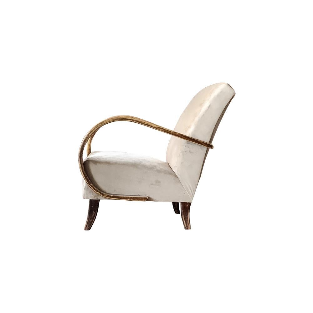 Sillón checo de madera curvada de Jindrich Halabala Checo en venta