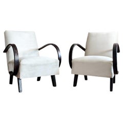 Czech Bentwood Arm Chairs by Jindrich Halabala