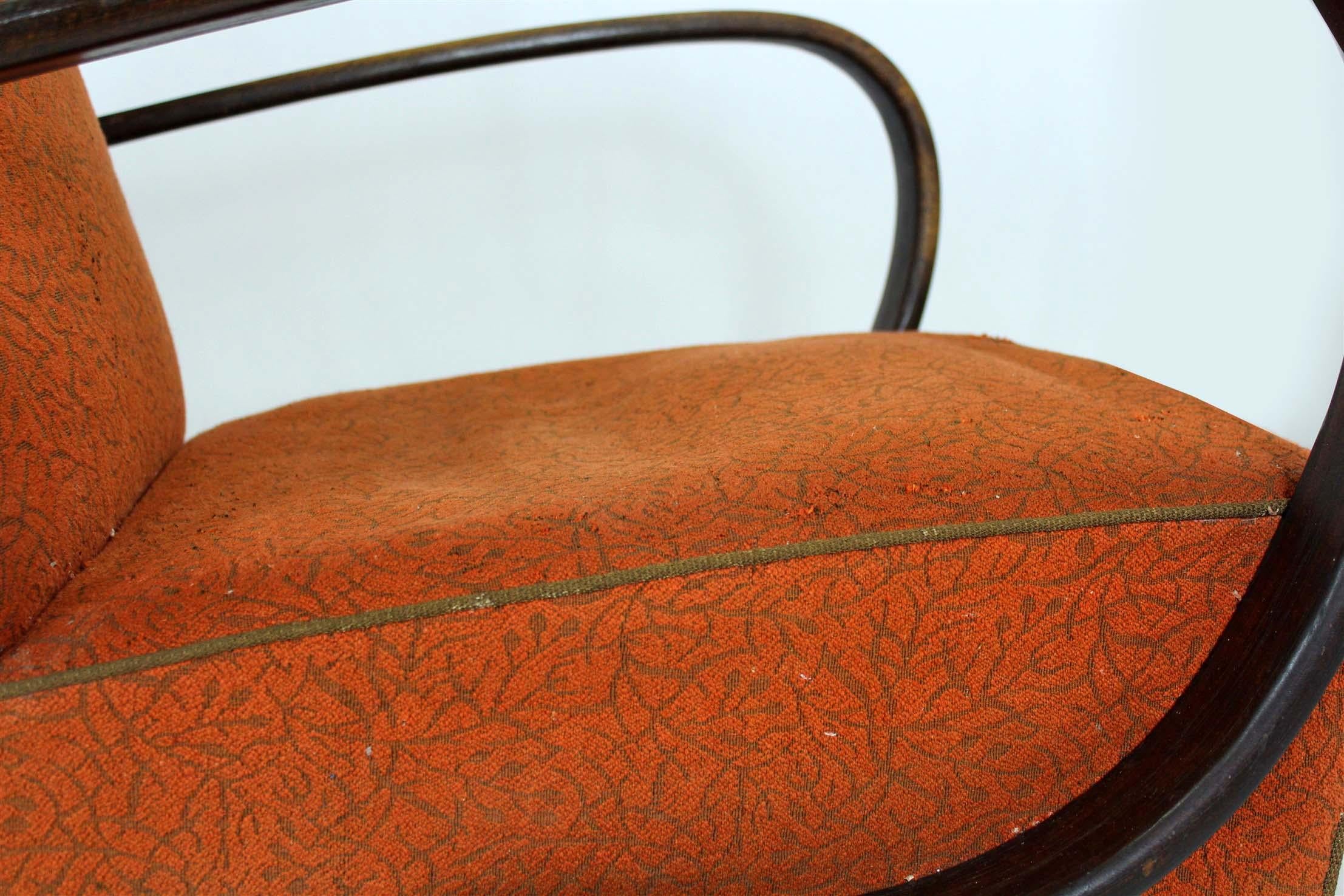 Tschechische Bugholzsessel von Jindřich Halabala für UP Závody, 1950er Jahre, 2er-Set im Angebot 6