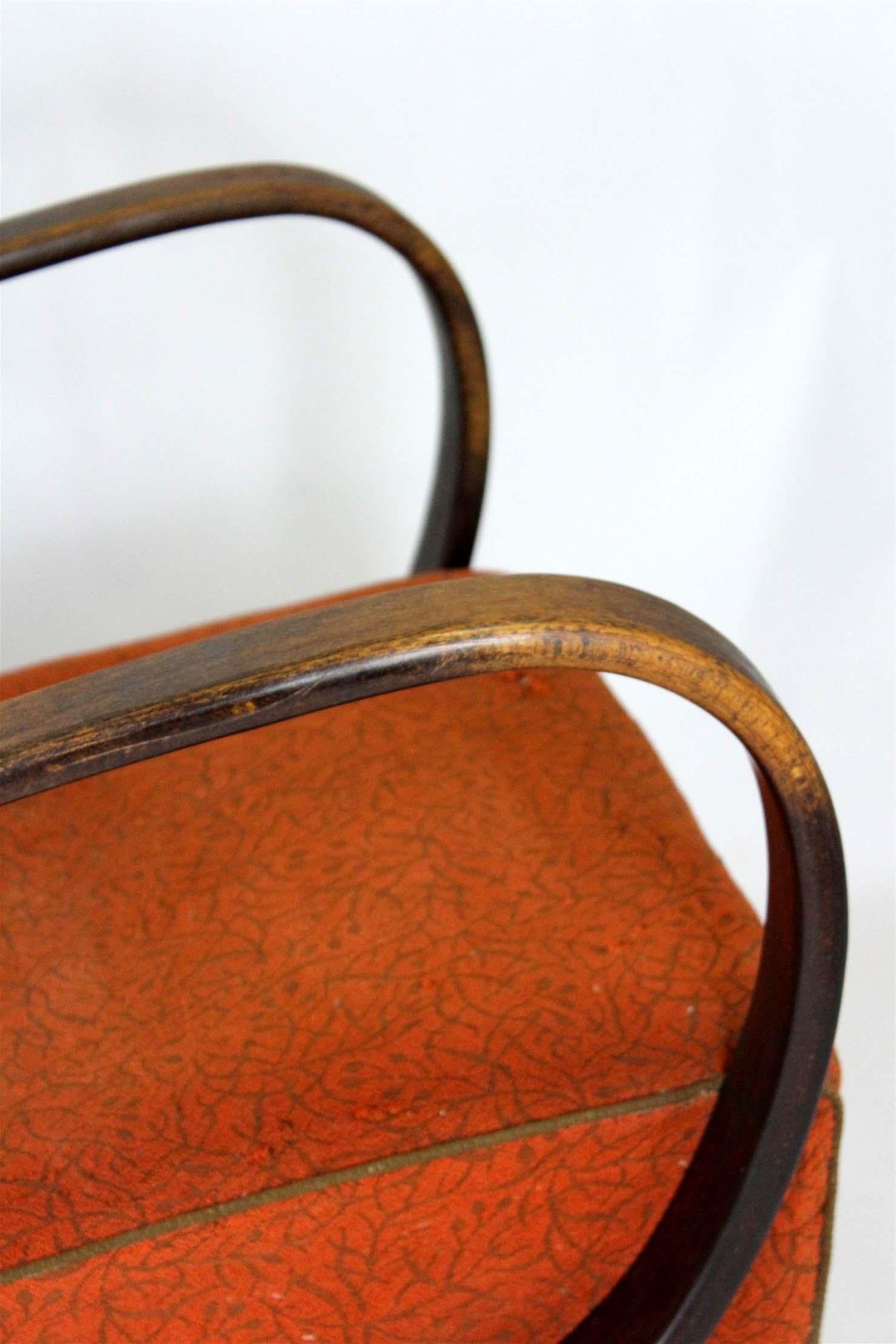 Tschechische Bugholzsessel von Jindřich Halabala für UP Závody, 1950er Jahre, 2er-Set im Angebot 7