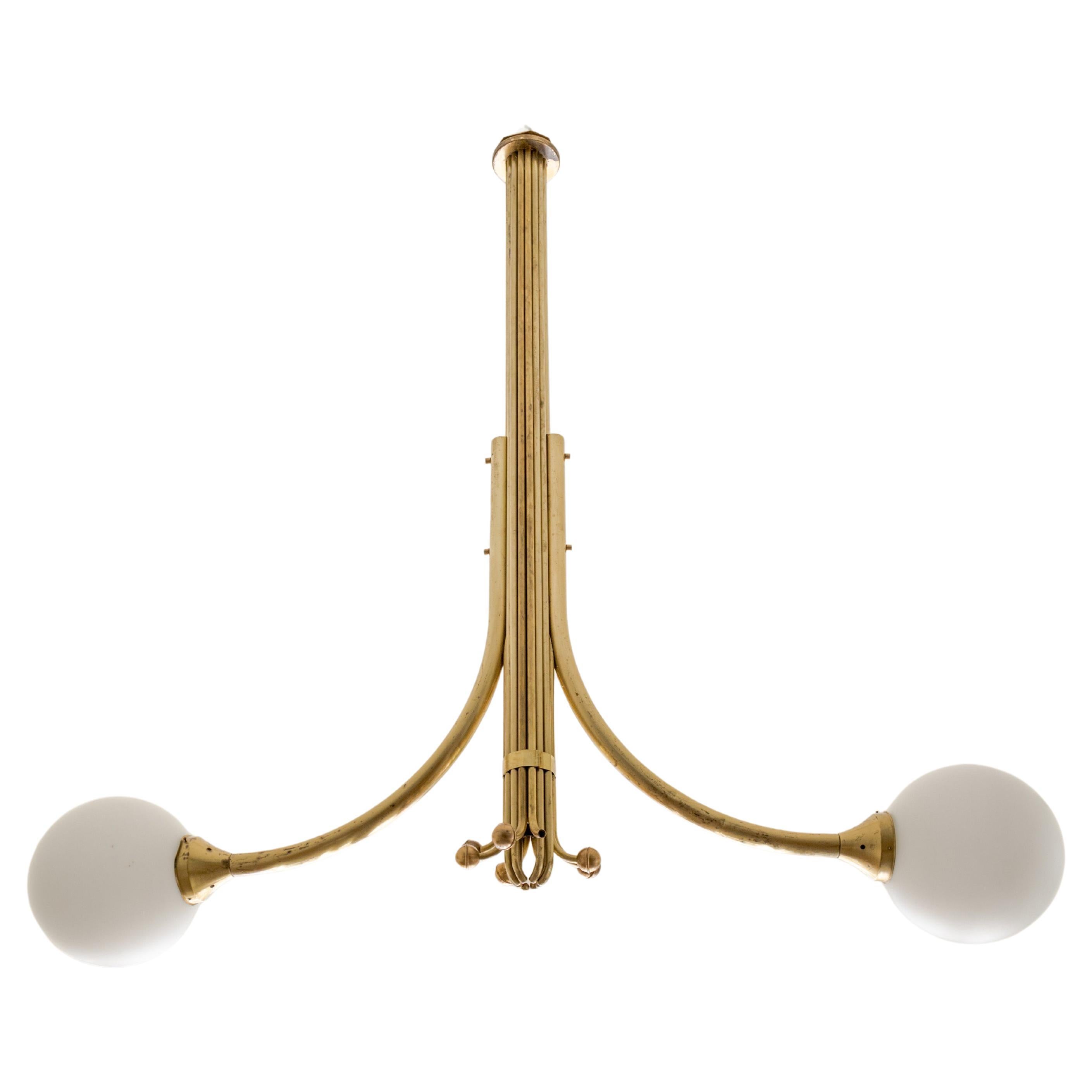 Czech Brasserie Two Arm Pendant Fixture