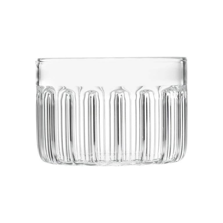 EU Clients Czech Contemporary Minimal Bessho Large Glass Bowl Handmade, in Stock
