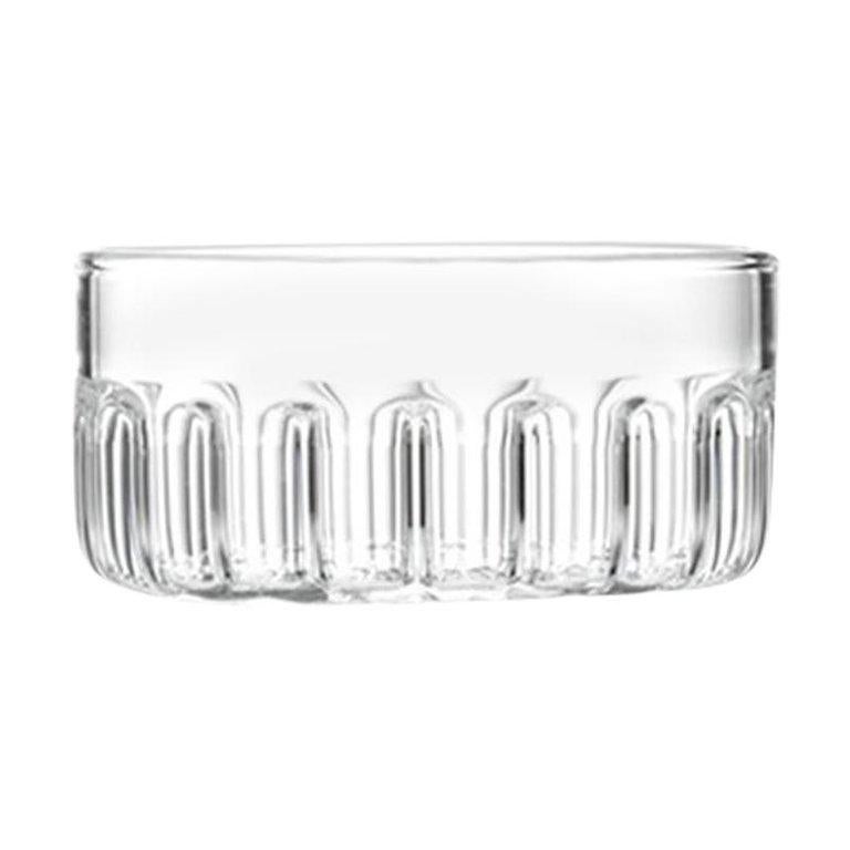 Eu Kunden Zeitgenössische minimalistische Bessho-Glasschale Medium, handgefertigt, auf Lager