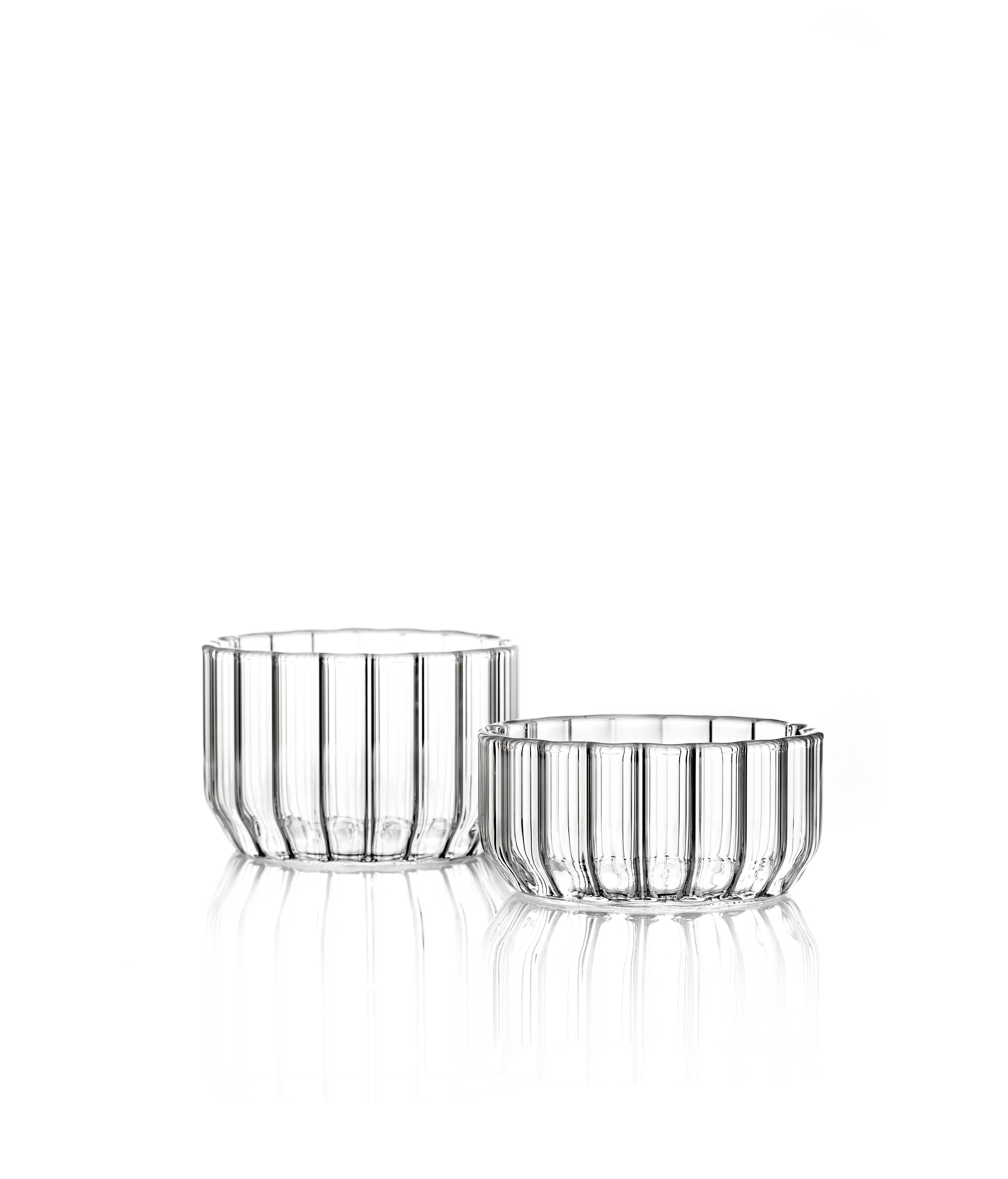 fferrone Checo Contemporáneo Mínimo Dearborn Cuenco mediano de cristal para aperitivo Hecho a mano Vidrio en venta
