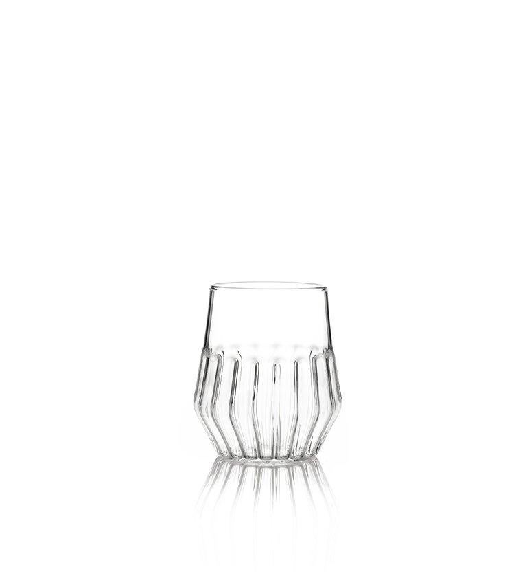 Modern EU Clients Contemporary Mixed Collection 6 Medium and 6 Large Glass Set in Stock
