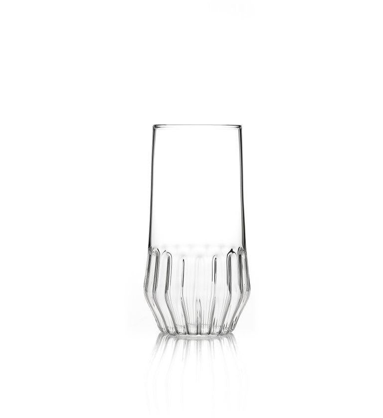 Czech EU Clients Contemporary Mixed Collection 6 Medium and 6 Large Glass Set in Stock