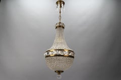 Czech Crystal Beaded Empire Style Dome Chandelier