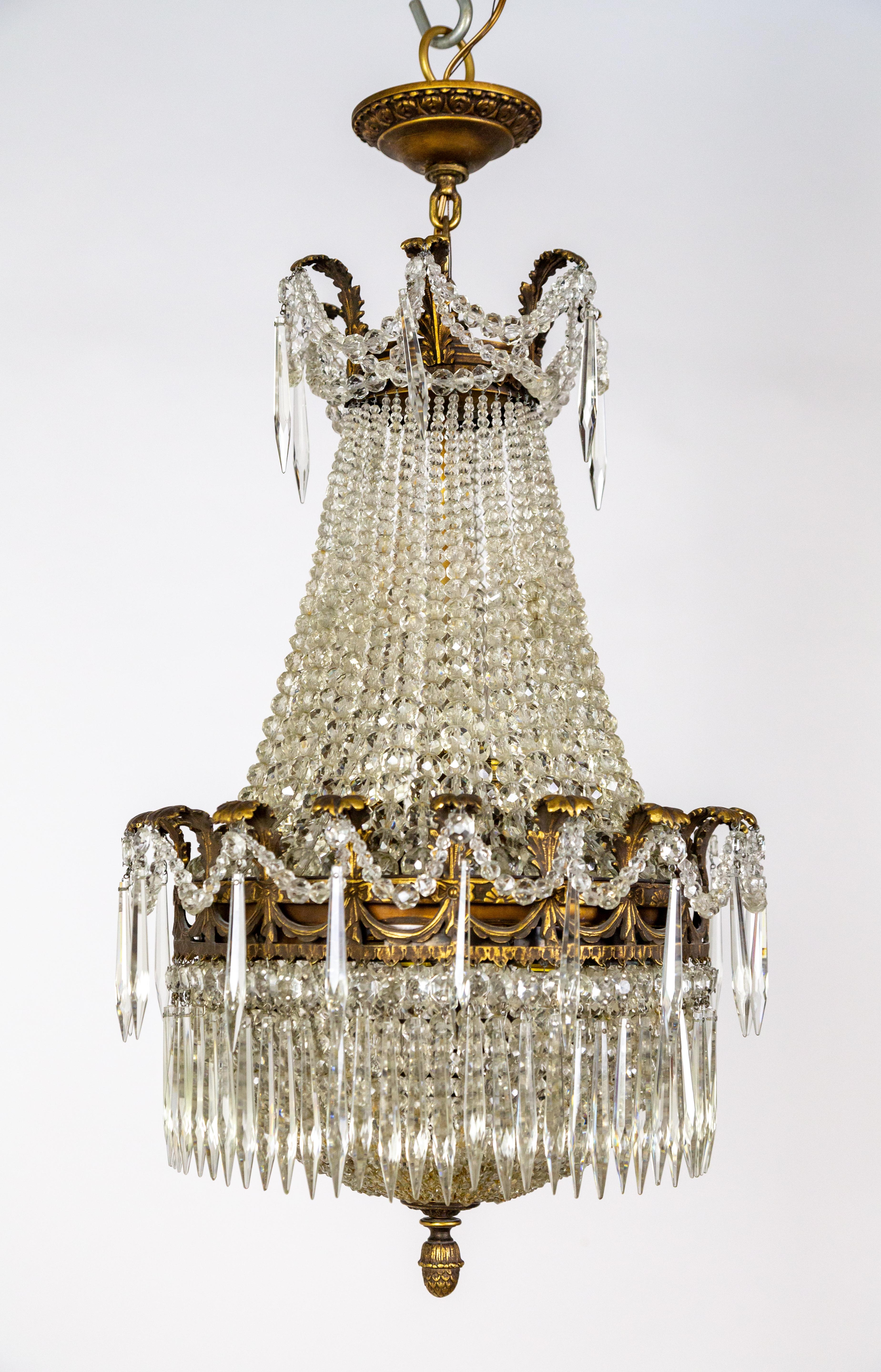 Czech Crystal Tent & Bag Chandelier 2
