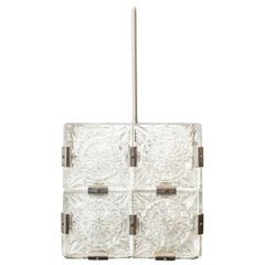 Czech Cube Hanging Lamp, 1960s