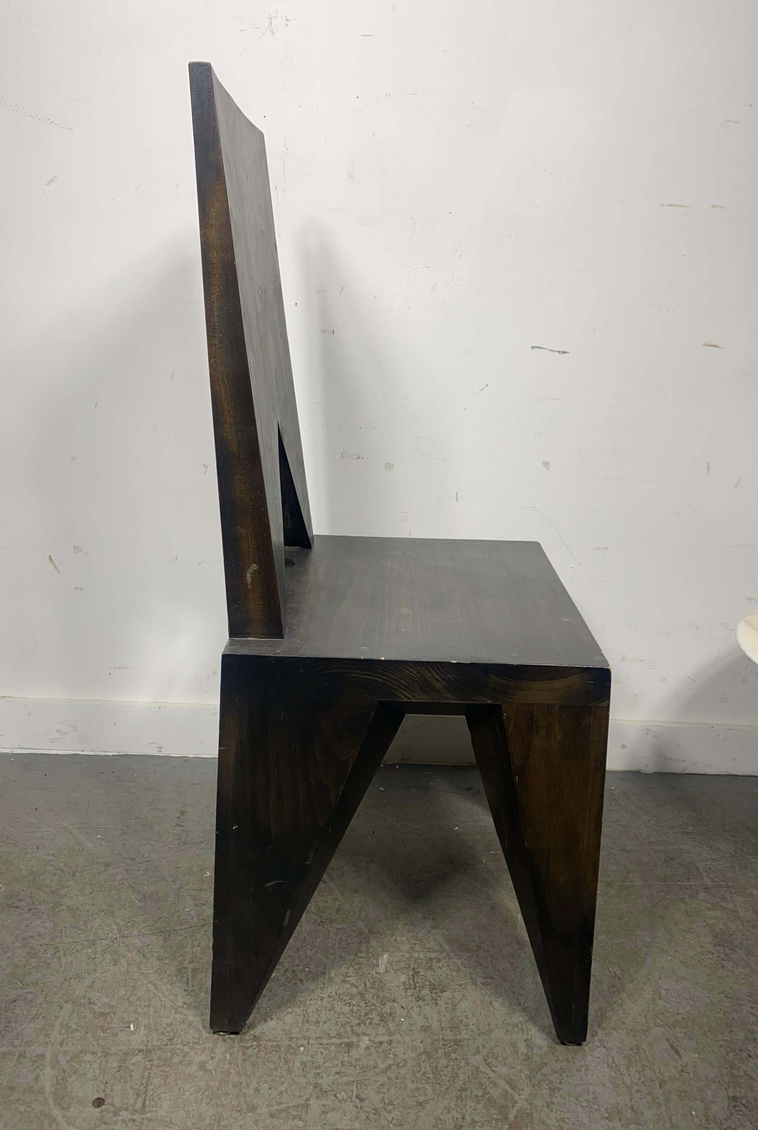 Czech Cubist Side Chair by Vlastislav Hofman, Hofman Chair , Modernista In Good Condition For Sale In Buffalo, NY