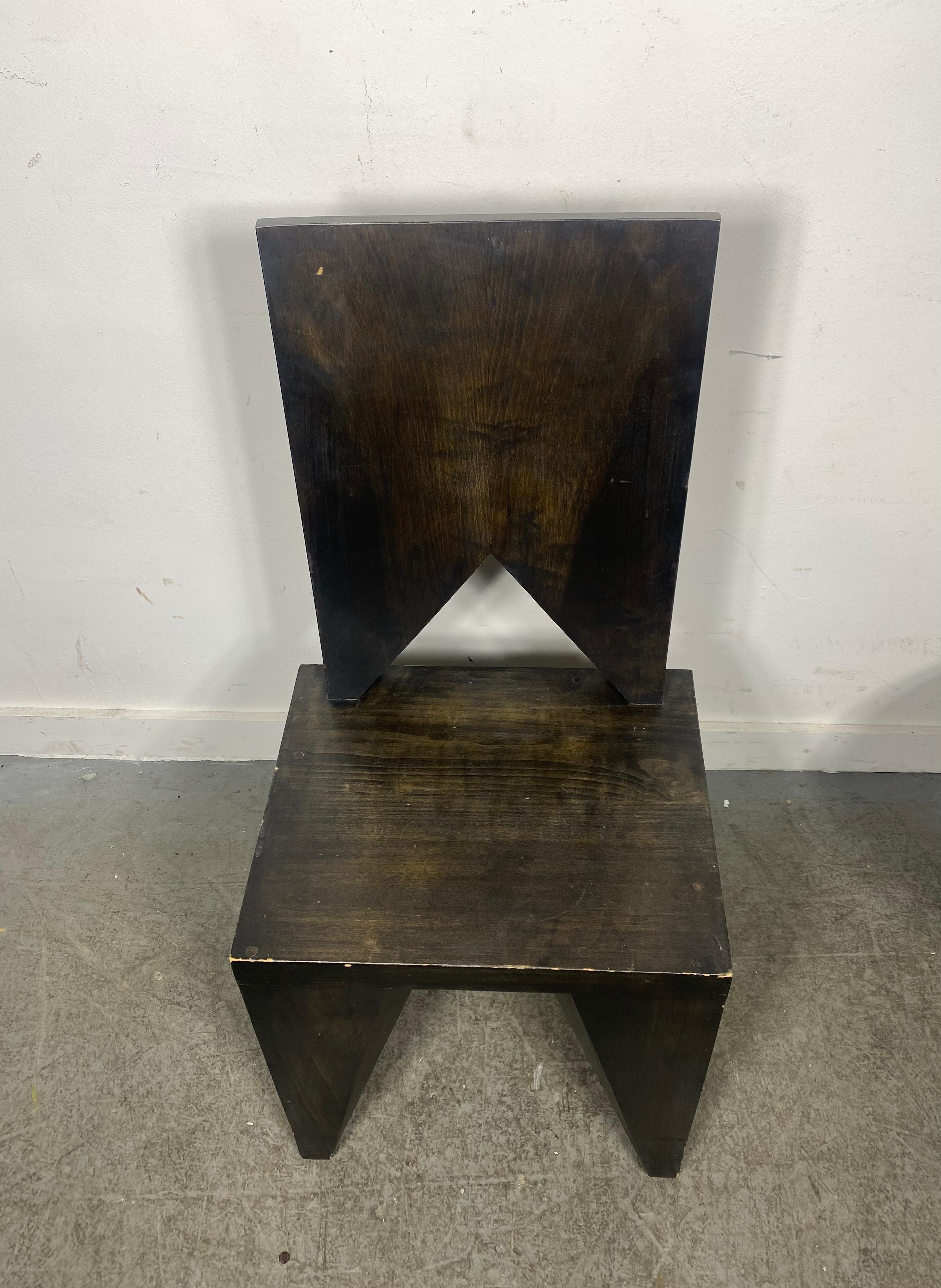 Czech Cubist Side Chair by Vlastislav Hofman, Hofman Chair , Modernista For Sale 1