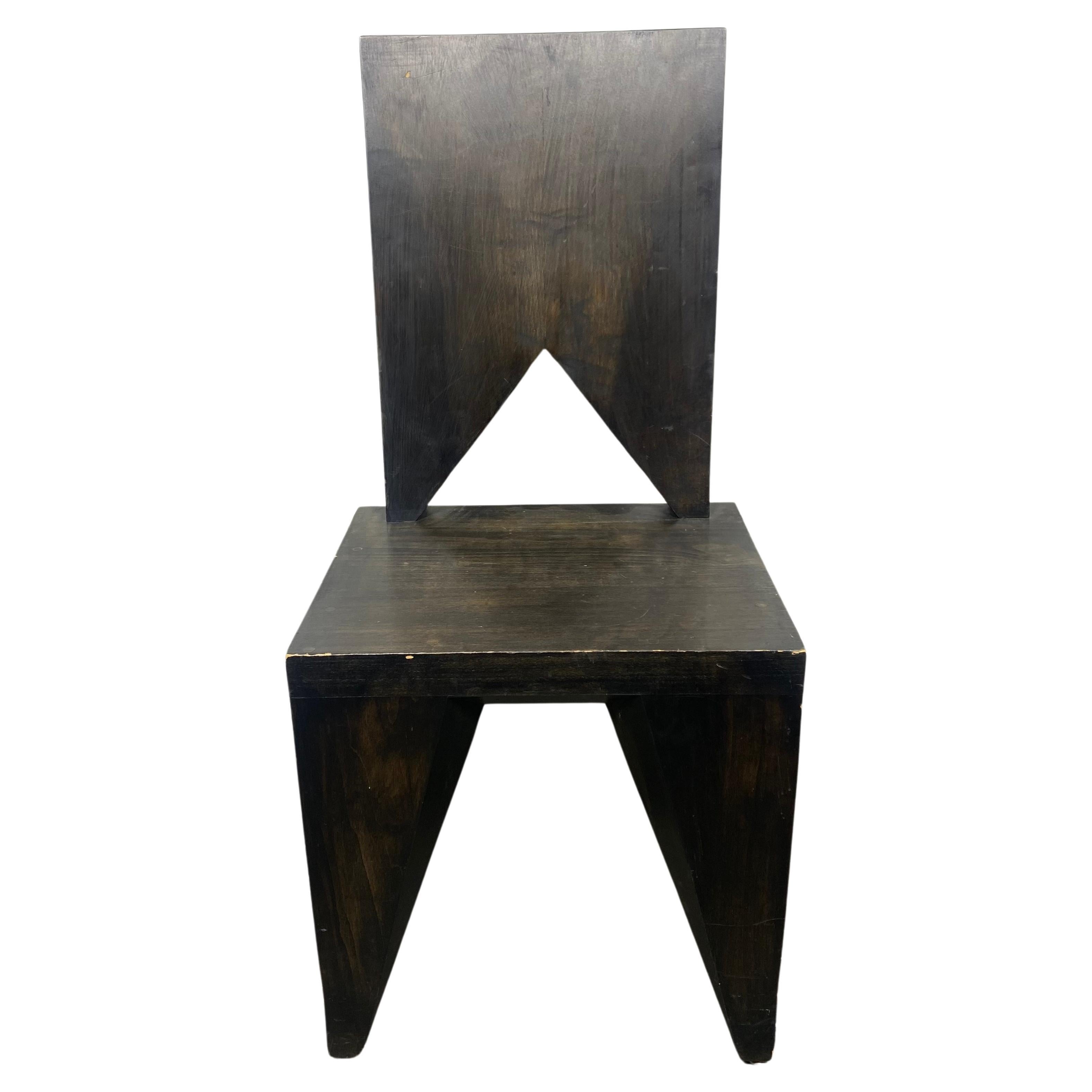 Czech Cubist Side Chair by Vlastislav Hofman, Hofman Chair , Modernista