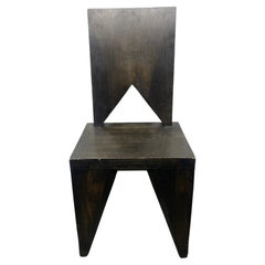 Vintage Czech Cubist Side Chair by Vlastislav Hofman, Hofman Chair , Modernista