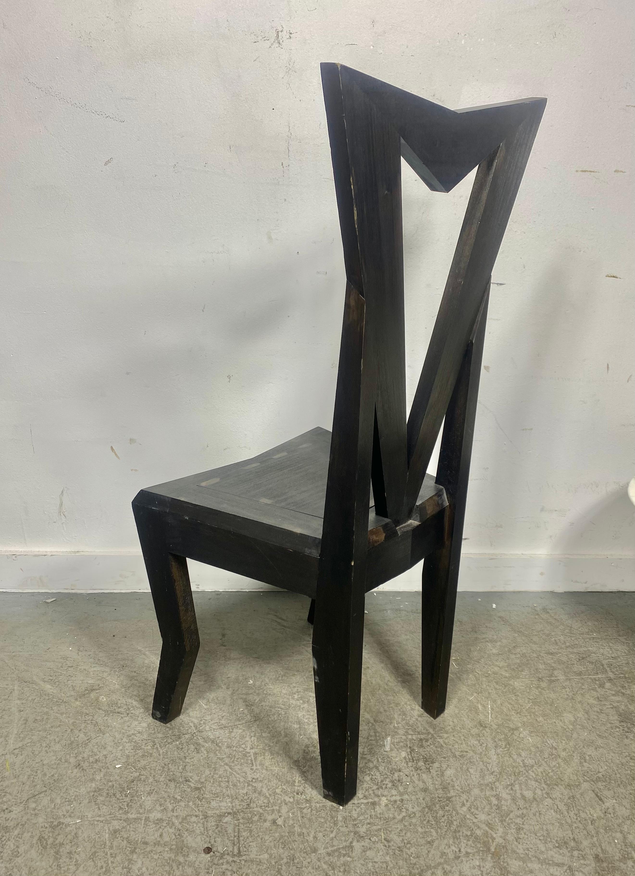 De Stijl Czech Cubist Side Chair design by Pavel Janak for Modernista For Sale