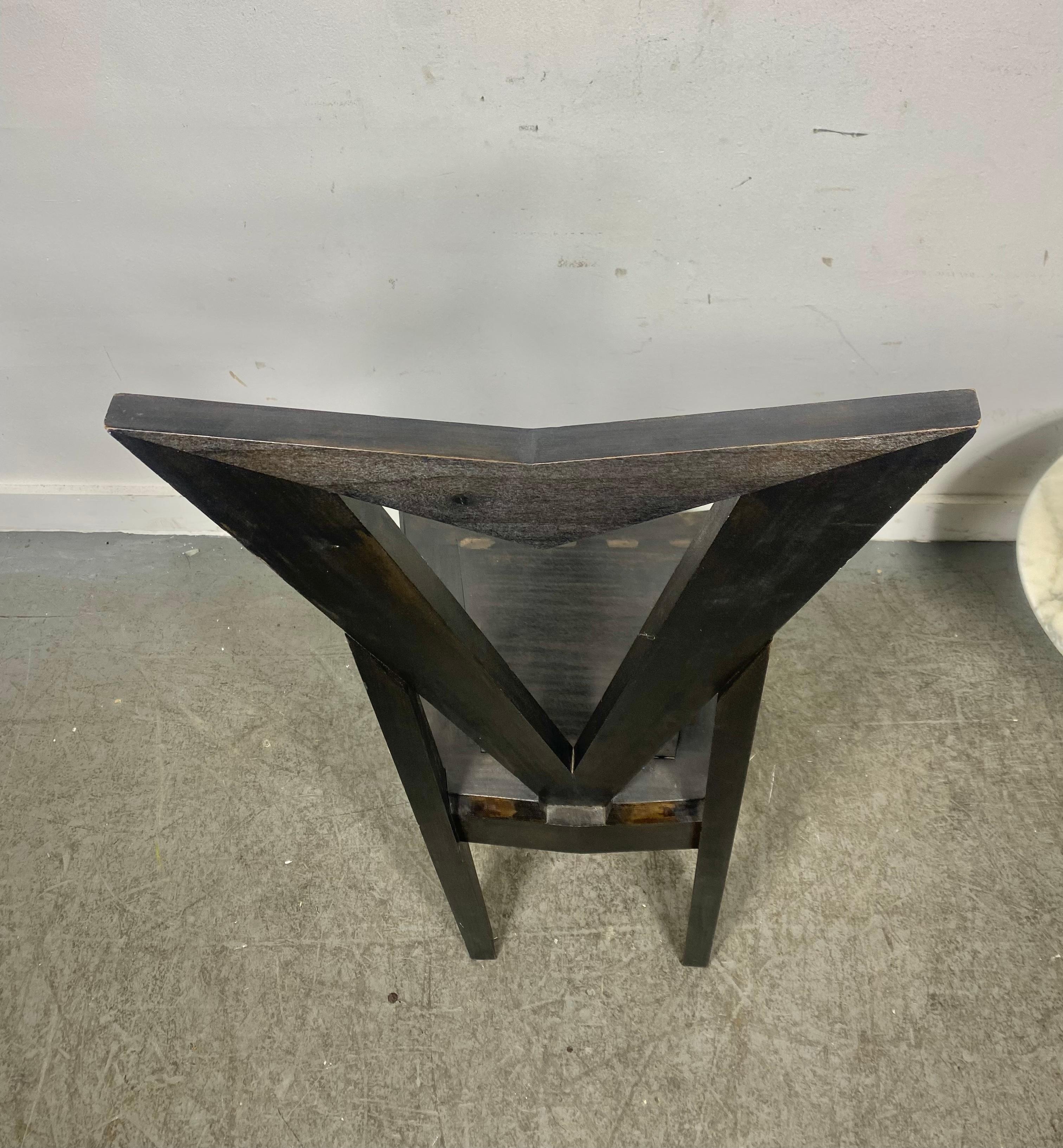 De Stijl Czech Cubist Side Chair design by Pavel Janak for Modernista