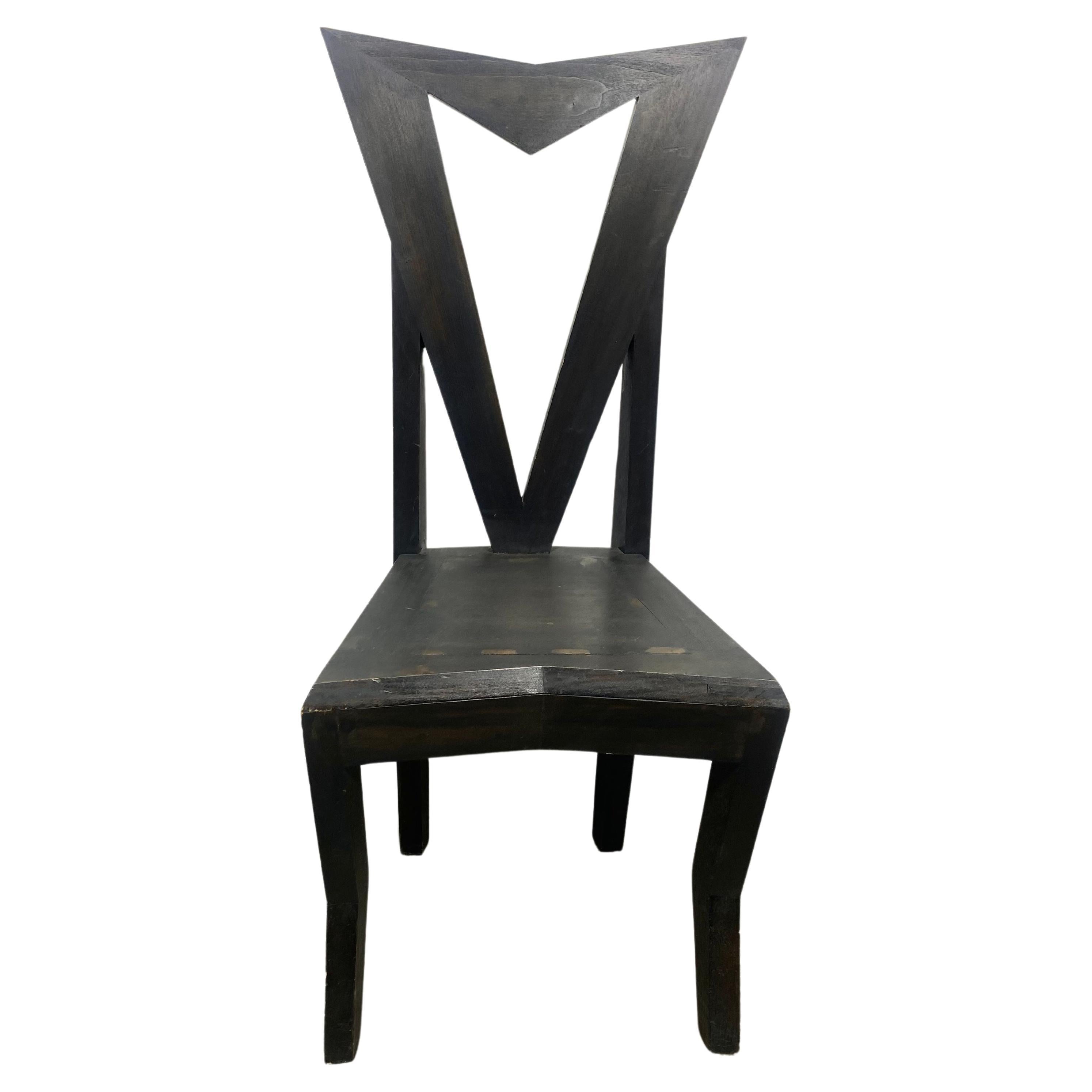 Tschechischer kubistischer Beistellstuhl, entworfen von Pavel Janak für Modernista