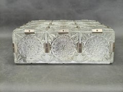 Lámpara de techo de cristal tallado checo, Kamenický Šenov Años 70