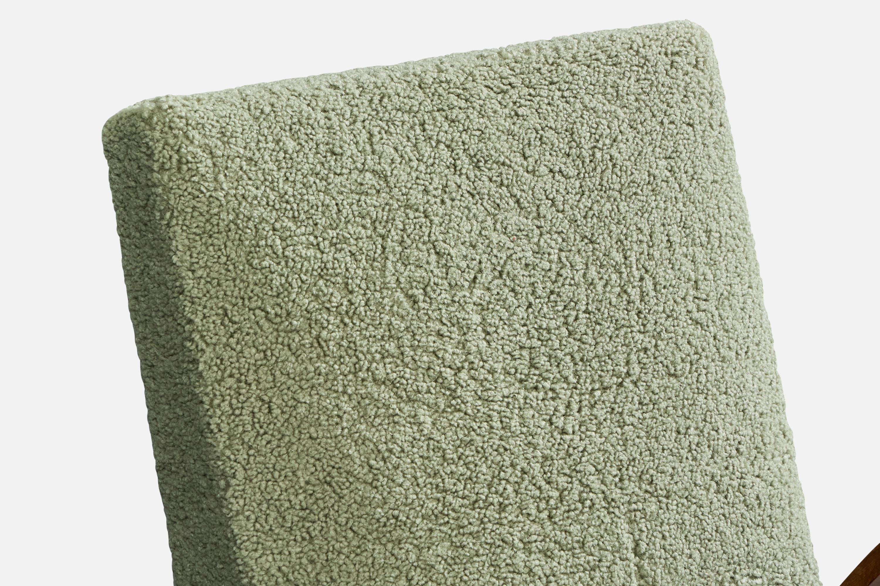 Tschechischer Designer, Loungesessel, Holz, Stoff, Tschechische Republik, 1930er Jahre im Angebot 3