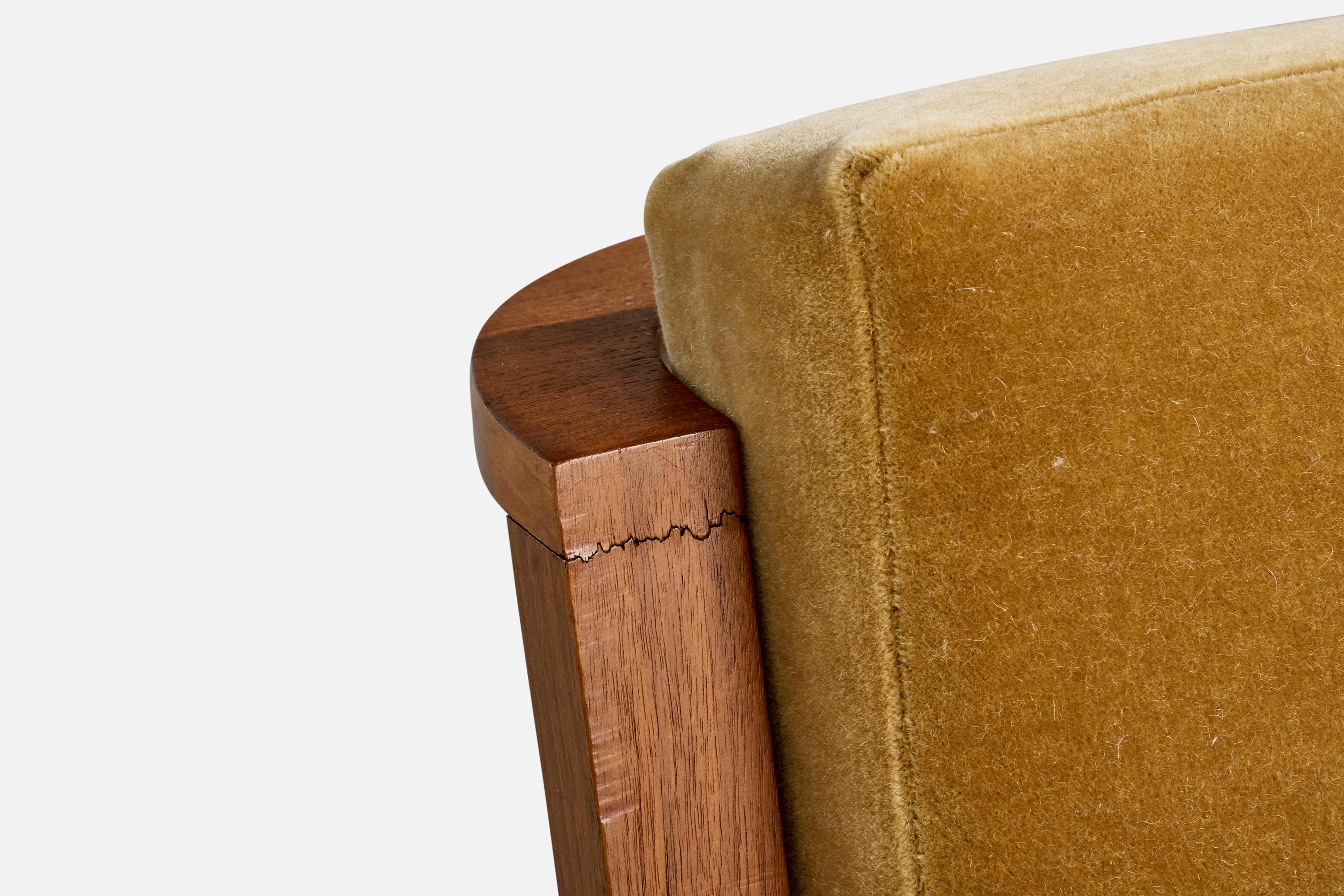 Design/One, chaises longues, Wood, velours, République tchèque, années 1930 en vente 9