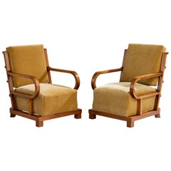 Diseñador checo, Sillas de salón, Madera, Terciopelo, República Checa, Años 30