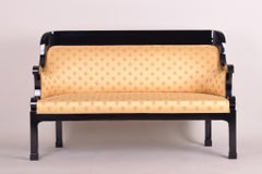 Czech Empire Sofa, Made in 1810 and Restored, Yellow and Black