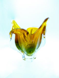 Czech Glass Bowl by Josef Hospodka for Chribska, Early 1960s