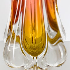 Czech Glass Vase by Josef Hospodka for Chribska Glassworks, Circa 1970s