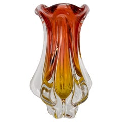 Vase tchèque Josef Hospodka pour Chribska Glassworks, vers 1970