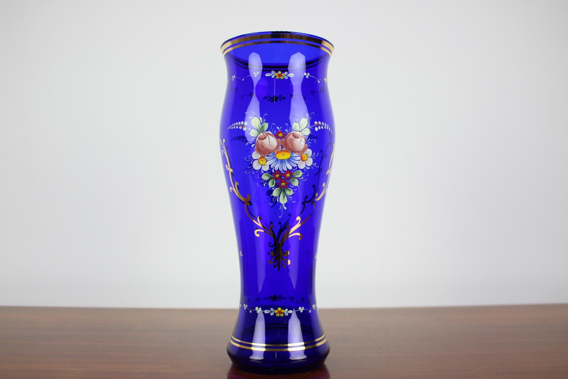 Mid-Century Modern Vase en verre tchèque de Novoborsk Sklo, 1970 en vente