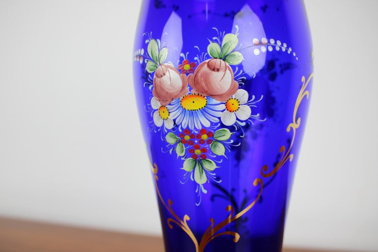 Czech Glass Vase by Novoborské Sklo, 1970s For Sale at 1stDibs