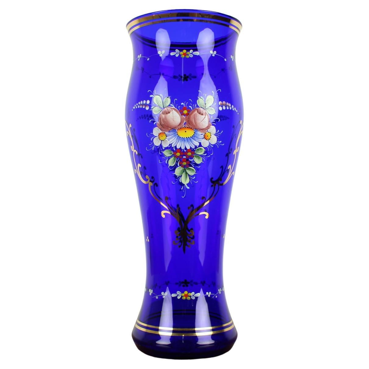 Czech Glass Vase by Novoborské Sklo, 1970s