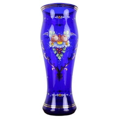 Czech Glass Vase by Novoborské Sklo, 1970s