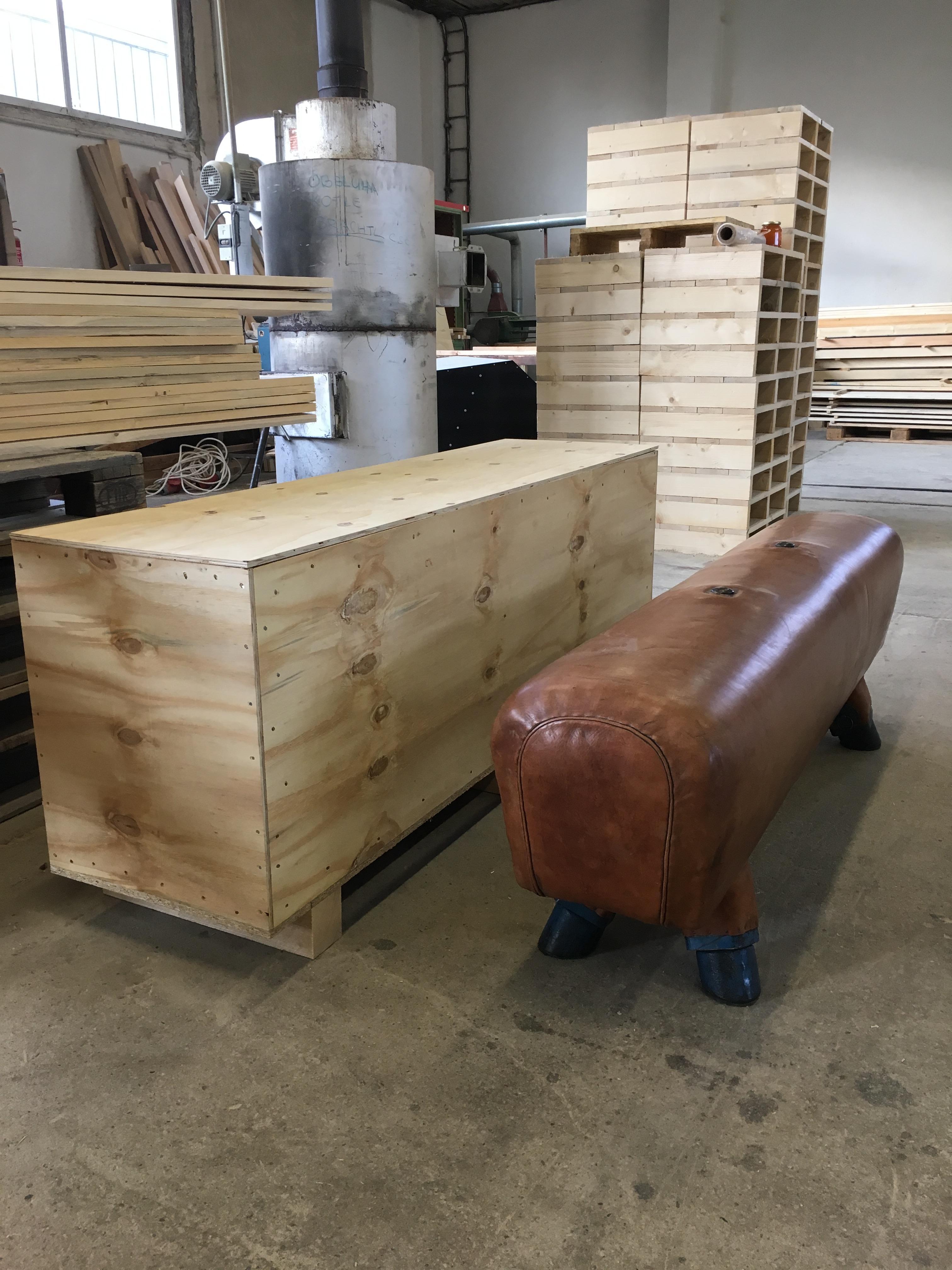 Czech Gymnastics Pommel Horse Bench Long, 1930s 1