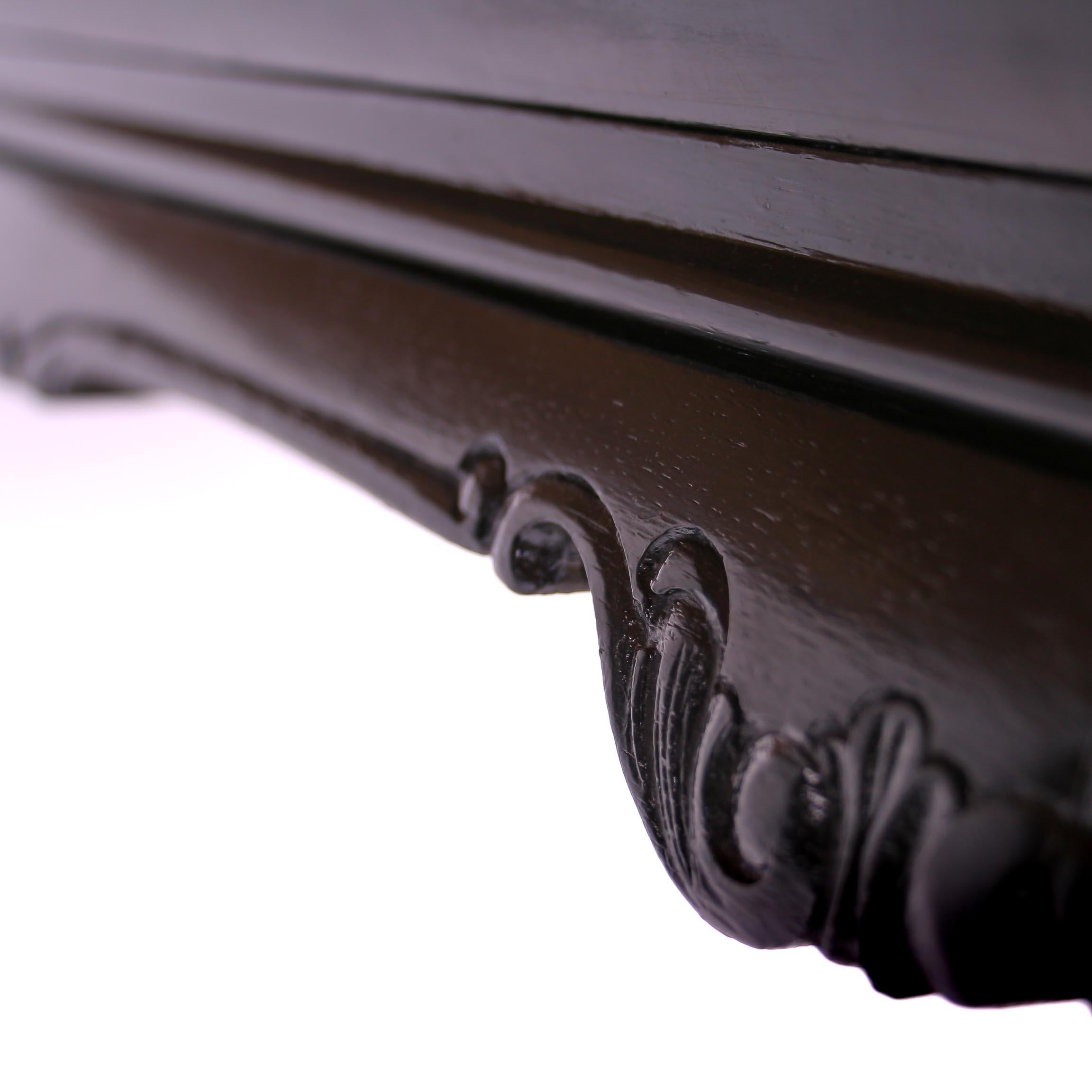 Czech Historism Design Black Dinning Room Folding Table For Sale 3