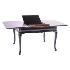 Czech Historism Design Black Dinning Room Folding Table